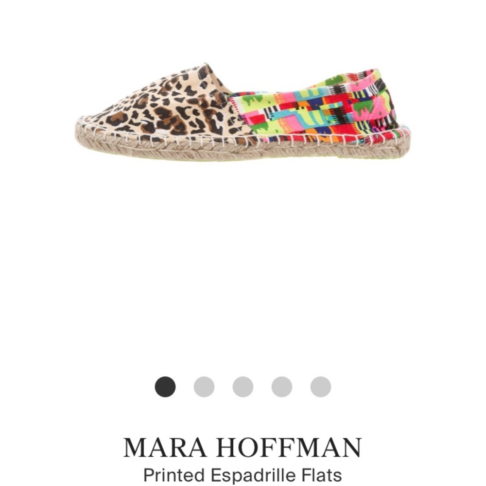 Mara Hoffman Jaguar Printed Espadrilles flats new